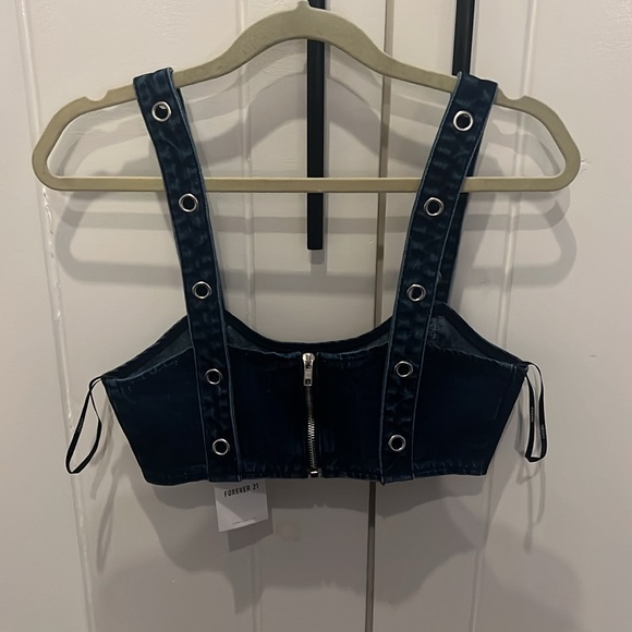Denim Bralette - Picture 2 of 4